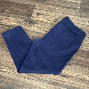 WHBM Navy Blue Skinny Ankle Pant